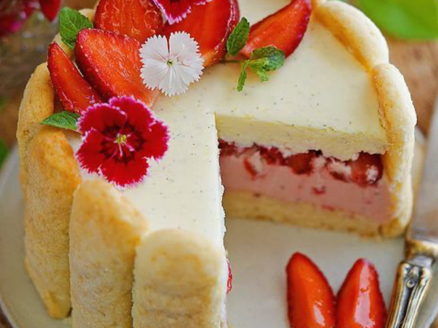 Strawberry Brick Cake