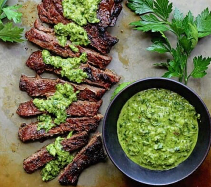 Costa Rican Carne Asada Chimichurri Skirt Steak
