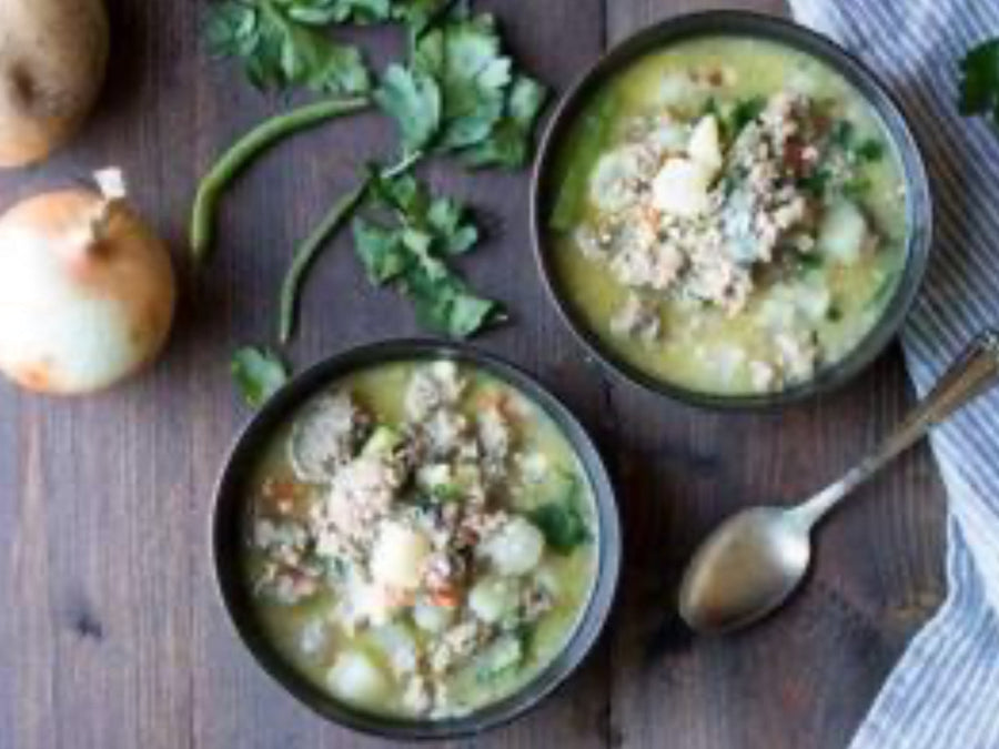 Hearty, Humble, Holy: Split Pea & Barley Beef Stew for the Sacred Table