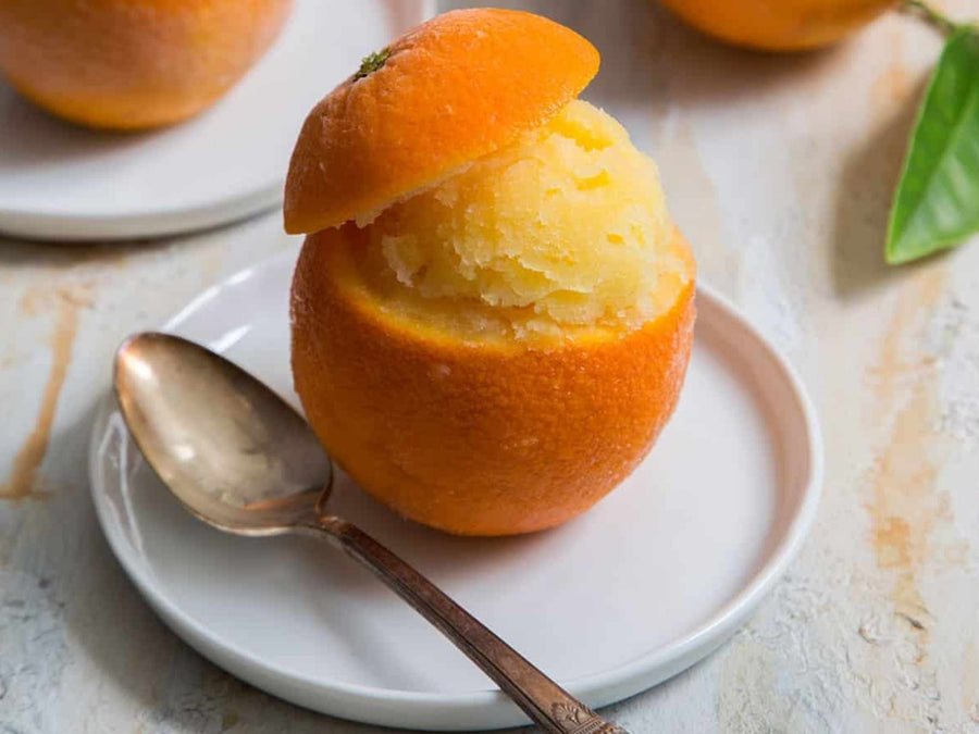 Frosty Oranges with Limoncello Gelato