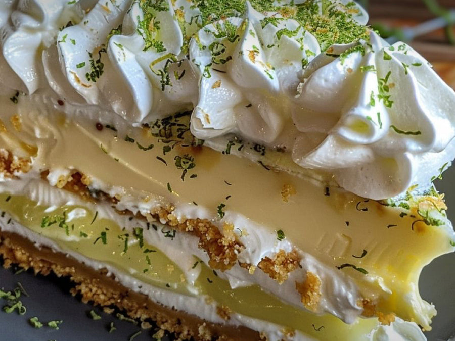 August Garden Series: Triple Decker Key Lime Pie