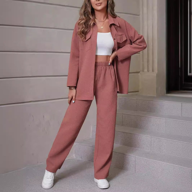H&F Lapel Cardigan Suit c