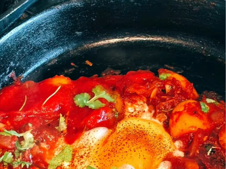 Spice Up Your Day: Shakshuka 🌶 Chili Peppers  🌶 Culinary Happiness