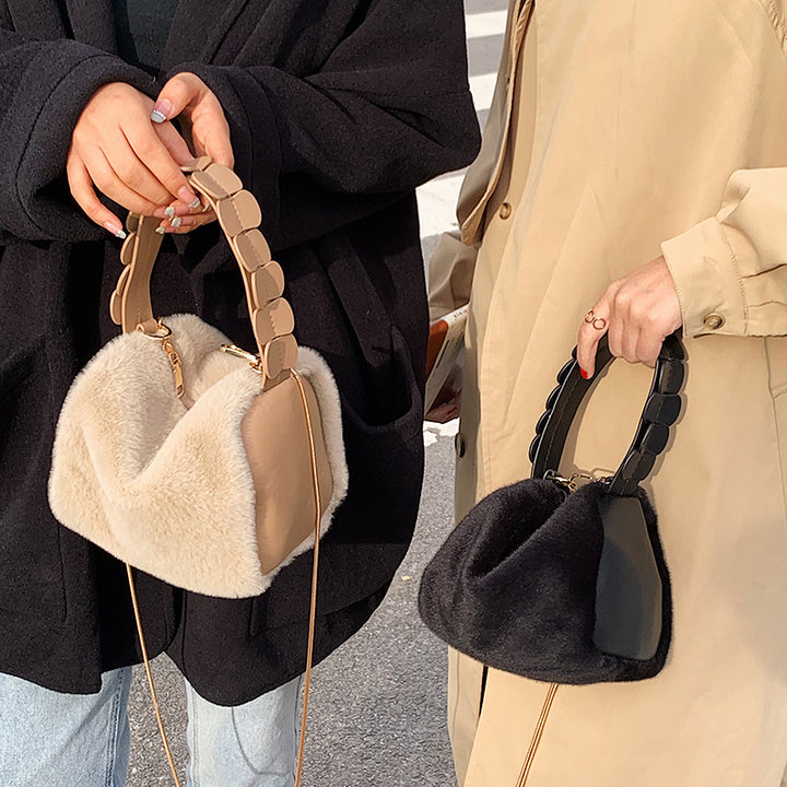 H&F Furry Small Crossbody c