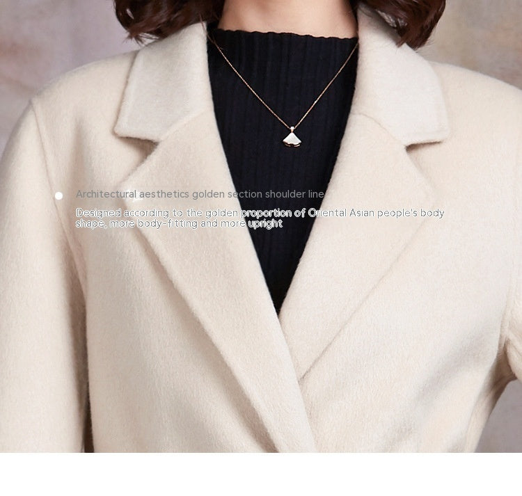 H&F Cream Slim Coat c