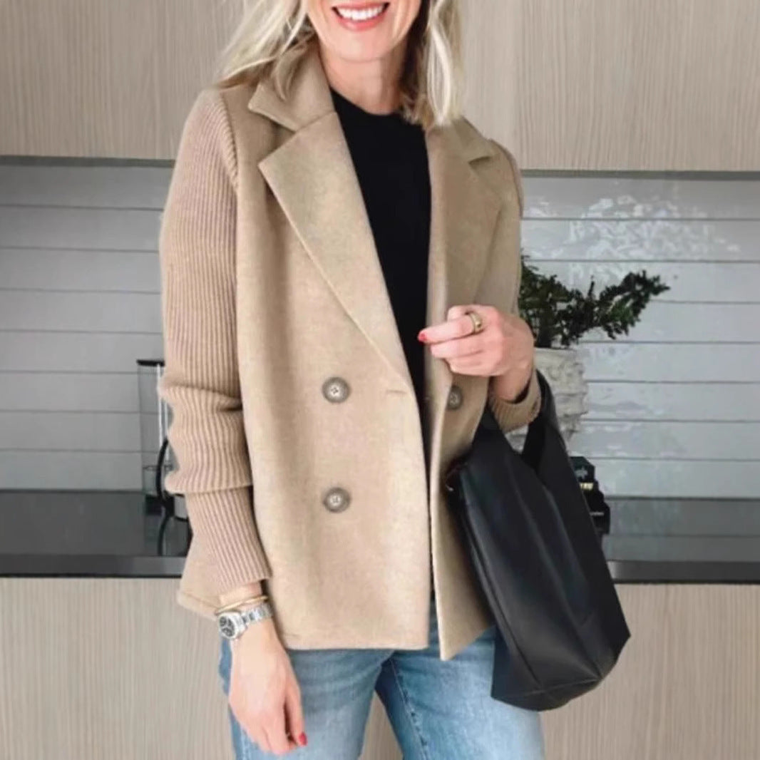 H&F Knitted Lapel Jacket c