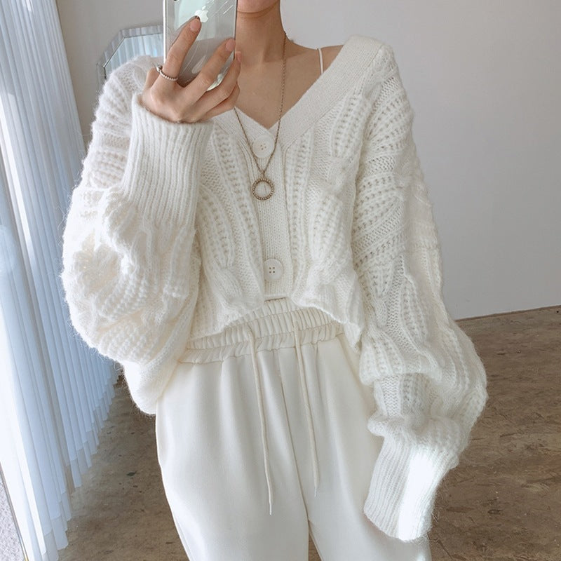 H&F Linen Pattern Cardigan c
