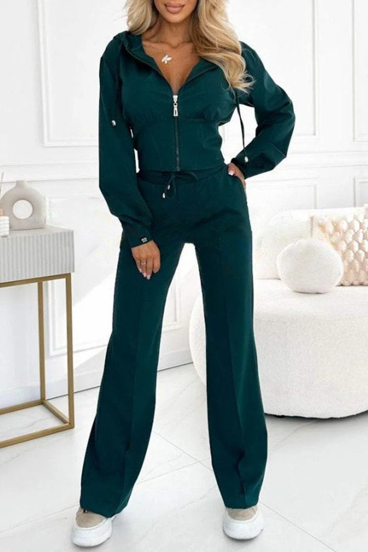 H&F Hooded Zipper Set c