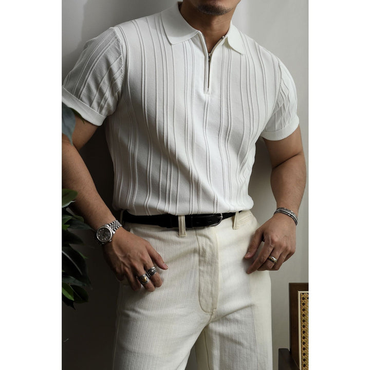 H&F Zipper Polo Shirt c