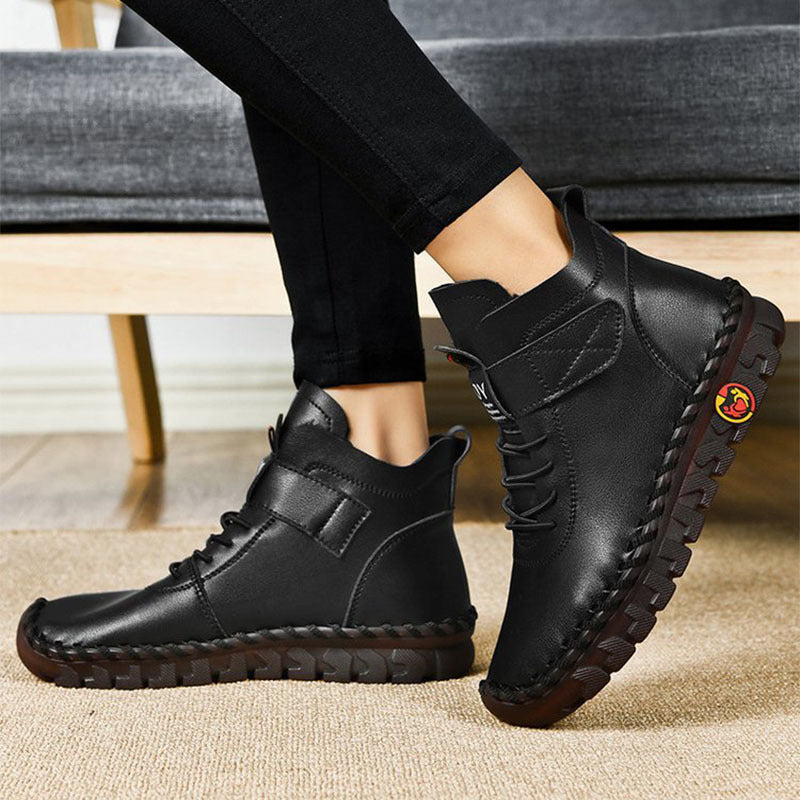 H&F Lace Plush Ankle Boots c
