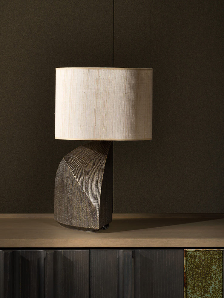 Artistic Japanese Lamp — Black + Bronze.
