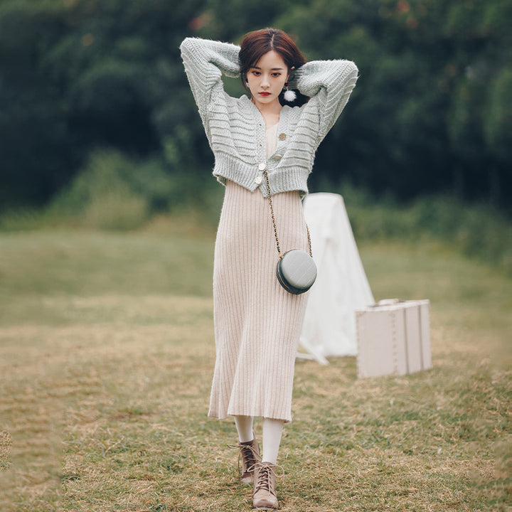H&F Sweater Skirt Set c