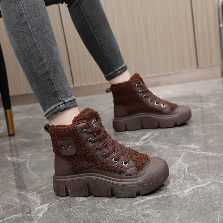 H&F Lace-Up Snow Boots c