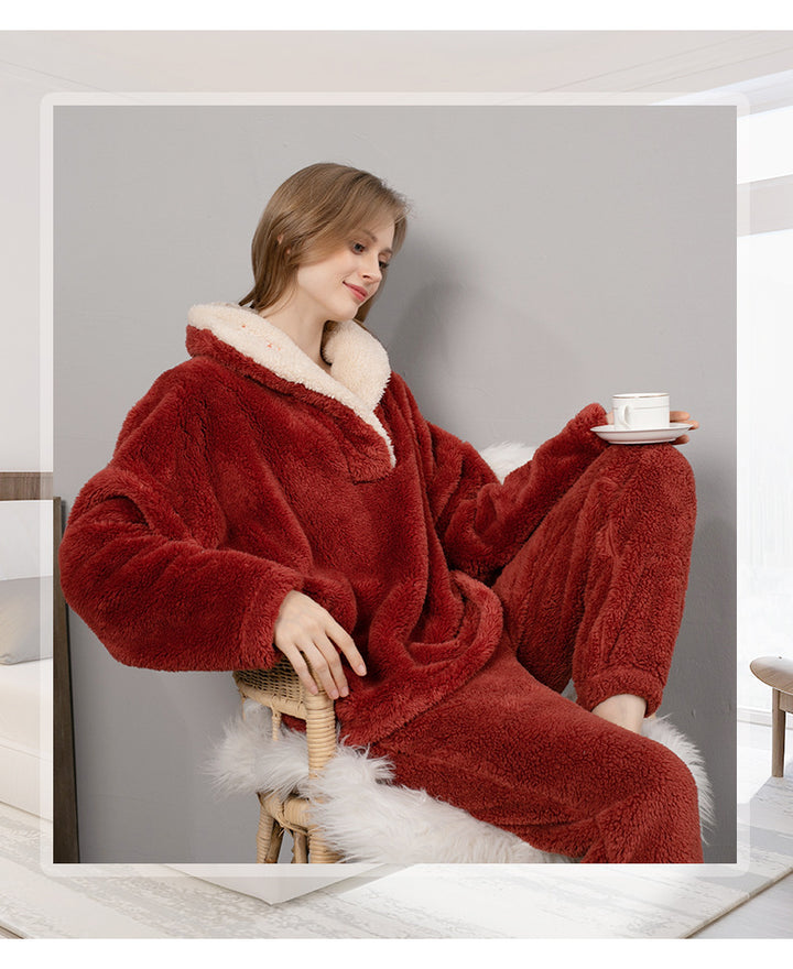 H&F Coral Fleece Pajamas c