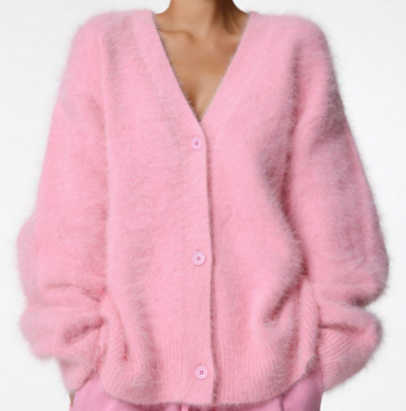 H&F V Neck Button Cardigan c