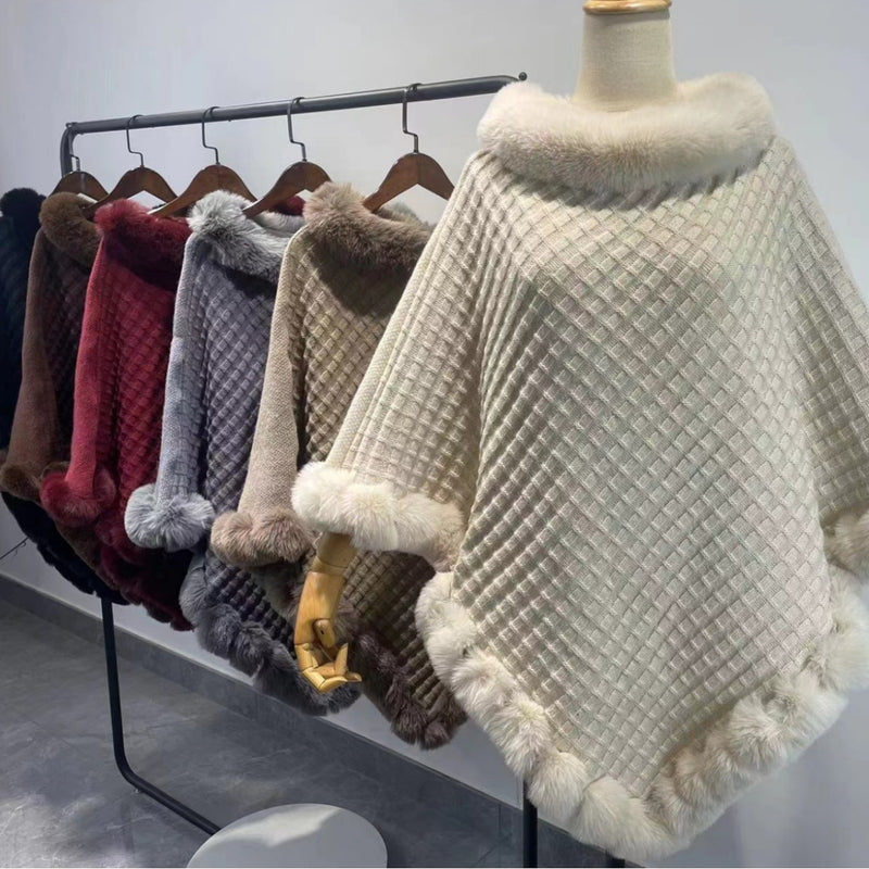H&F Rabbit Fur Cape c