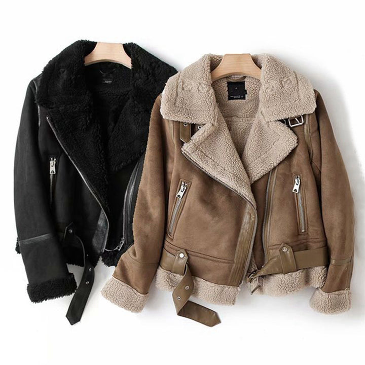H&F Suede Lapel Jacket c