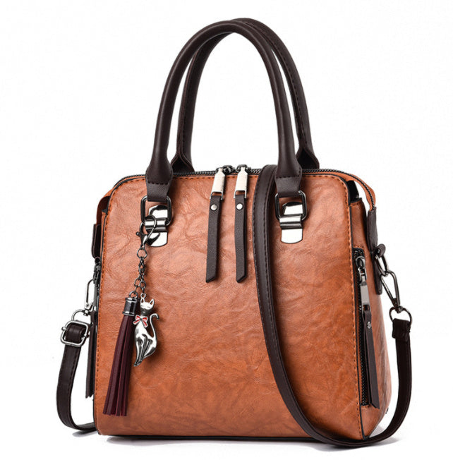 H&F Tassel Leather Tote c