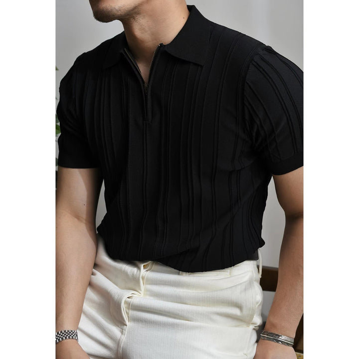 H&F Zipper Polo Shirt c