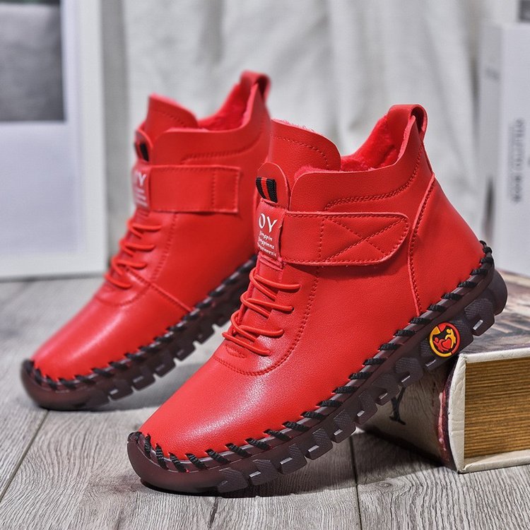 H&F Lace Plush Ankle Boots c