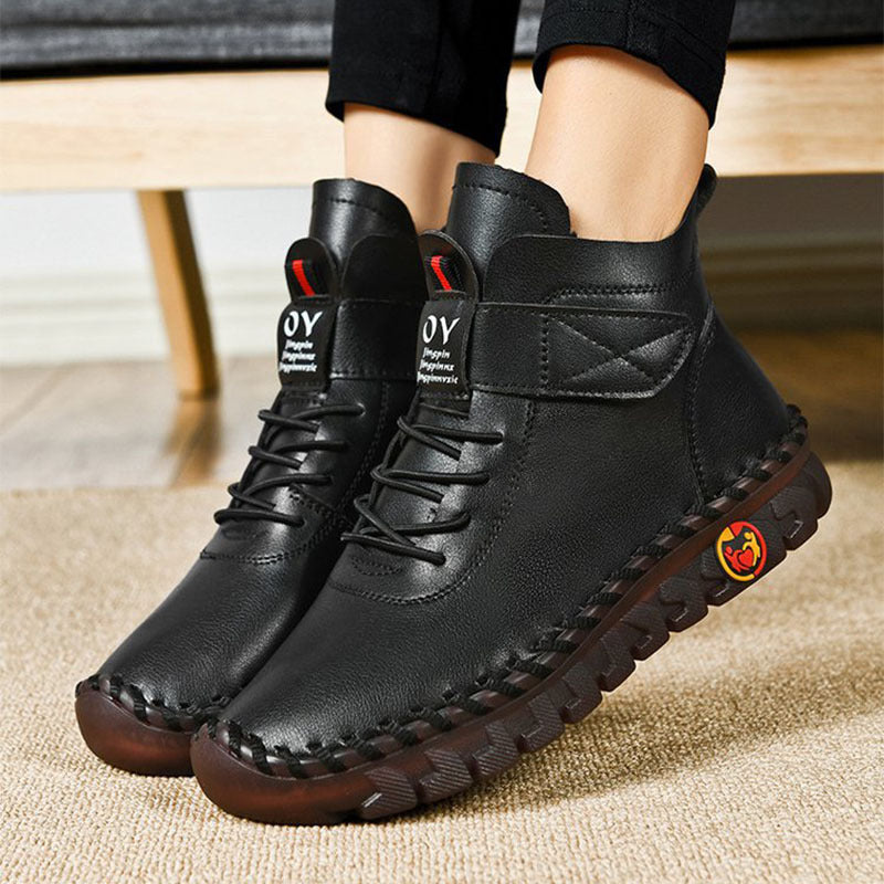 H&F Lace Plush Ankle Boots c