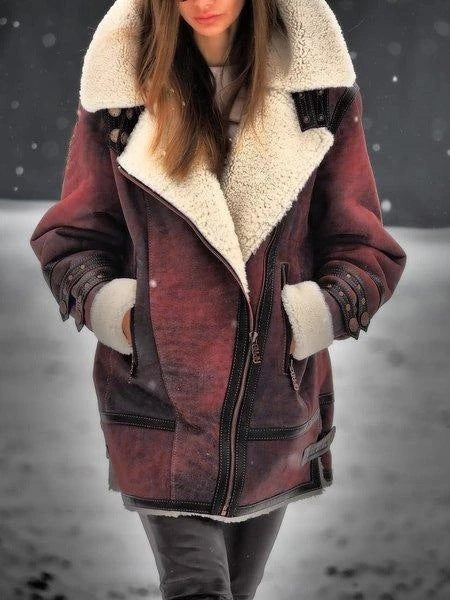 H&F Thickened Fur Coat c