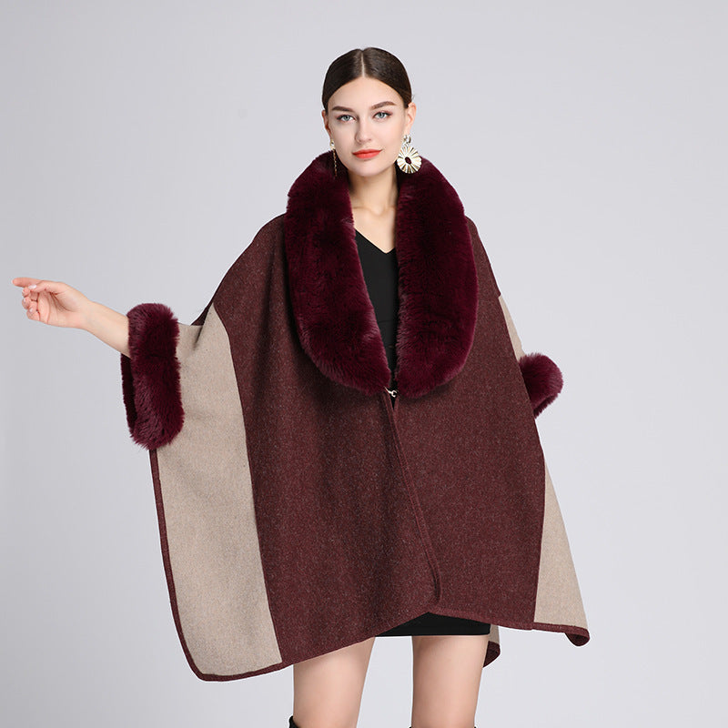 H&F Rabbit Fur Cape c