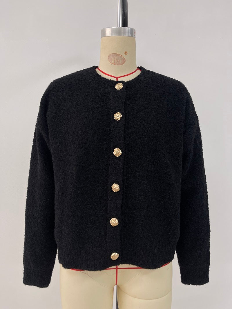 H&F Round Neck Button c