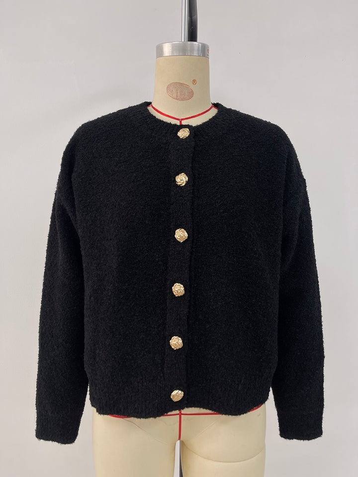 H&F Round Neck Button c
