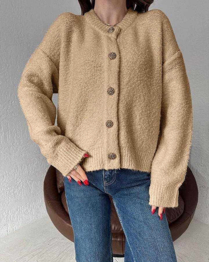 H&F Round Neck Button c