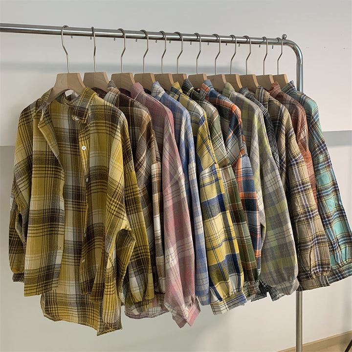H&F Retro Plaid Shirt c