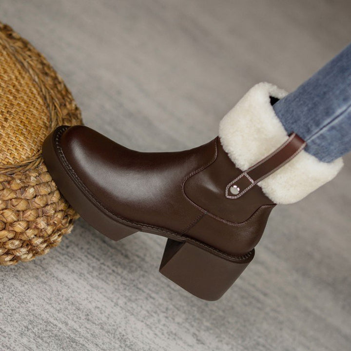 H&F Thick Heel Boots c