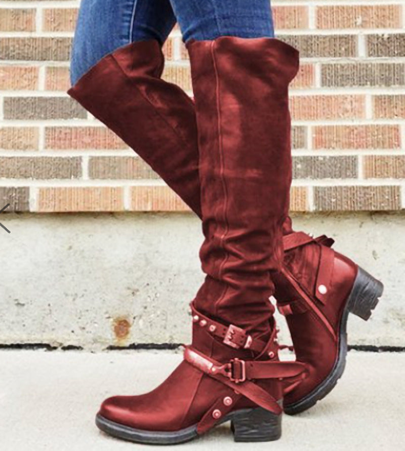 H&F Belt Buckle Boots c