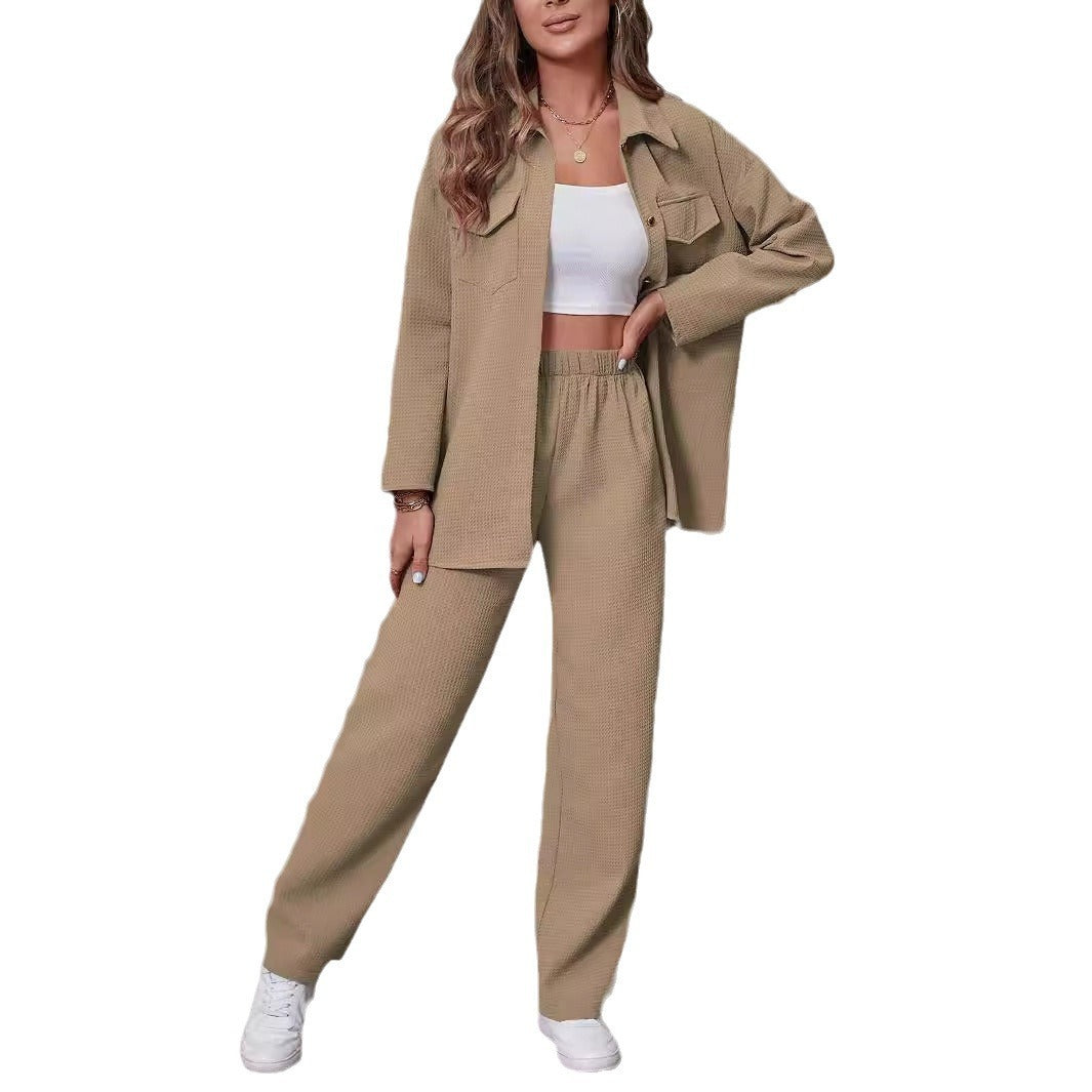 H&F Lapel Cardigan Suit c