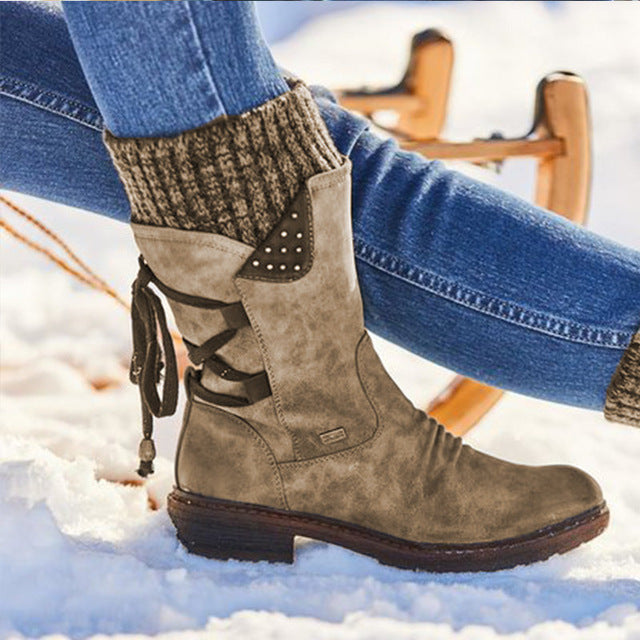 H&F Winter Mid-Calf Snow Boots c