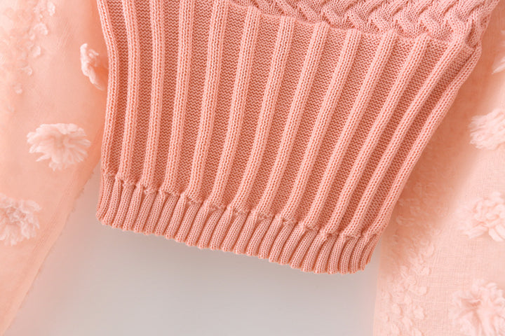 H&F Chiffon Sleeve Sweater c