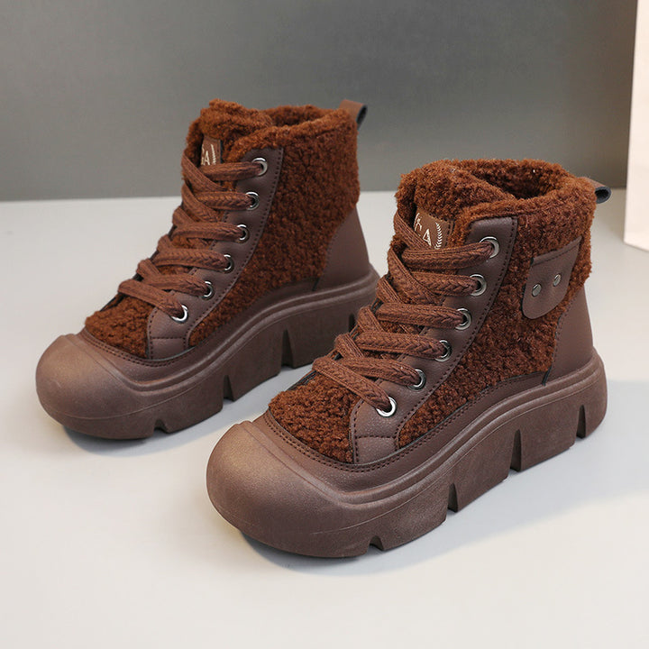 H&F Lace-Up Snow Boots c