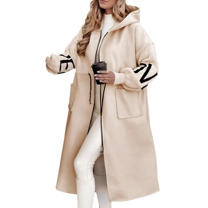 H&F Hooded Knit Trench c