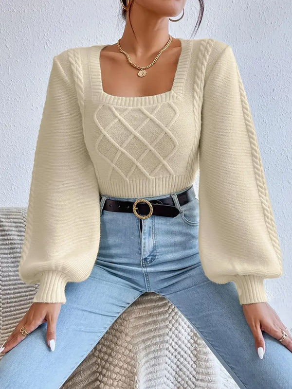 H&F Square Collar Sweater c