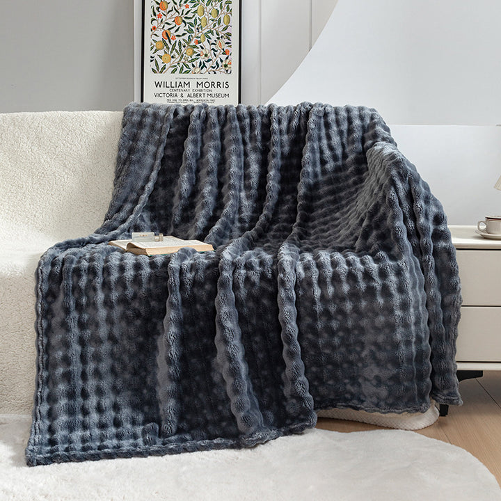 Bubble Flannel Air Conditioner Blanket ♡ Free Shipping