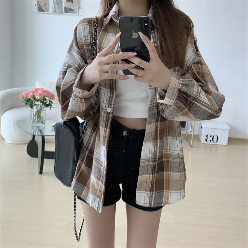 H&F Retro Plaid Shirt c