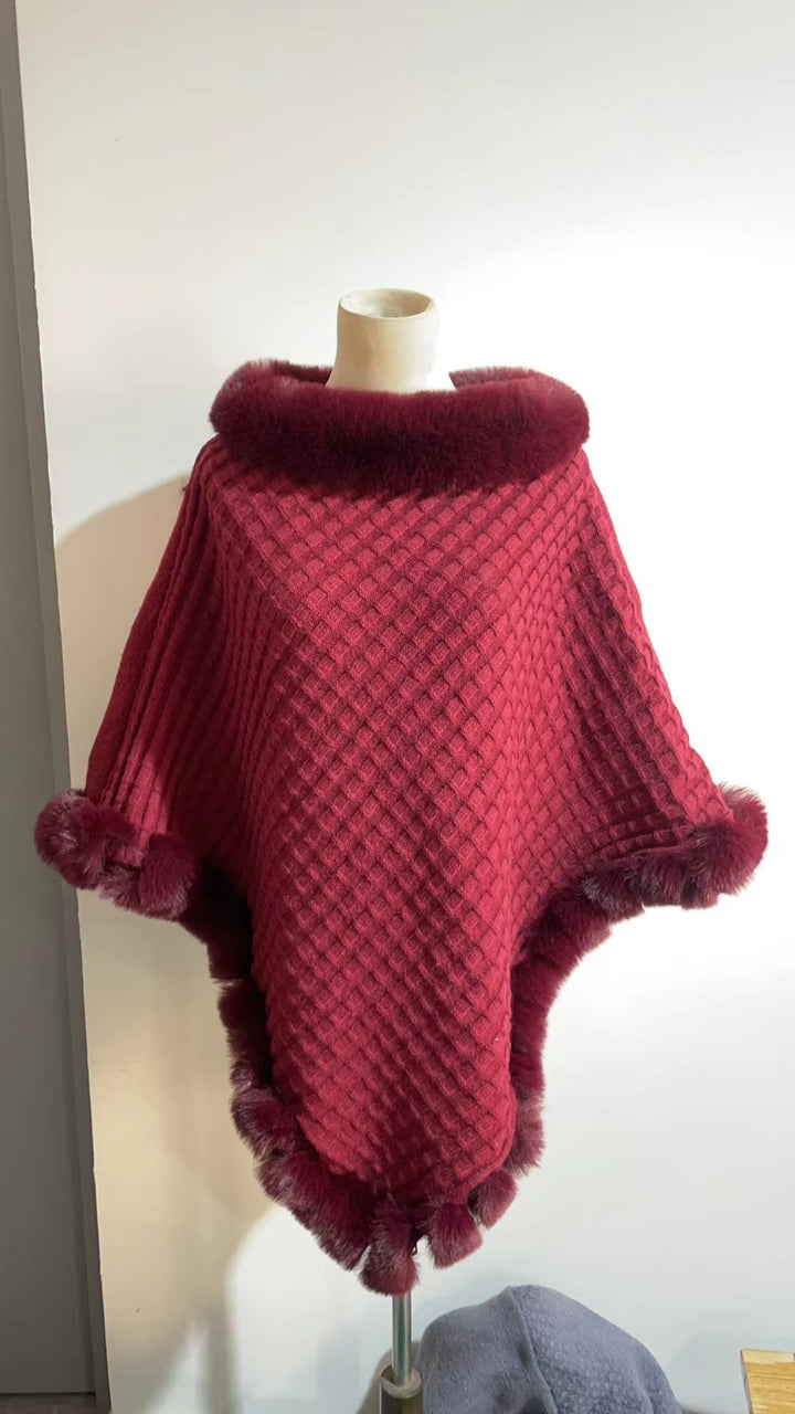 H&F Rabbit Fur Cape c