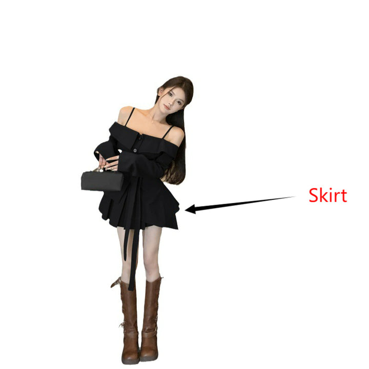 H&F Off-Shoulder Pleats c