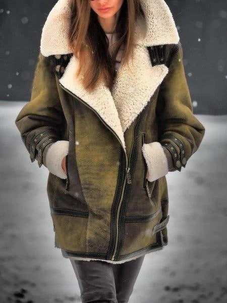 H&F Thickened Fur Coat c