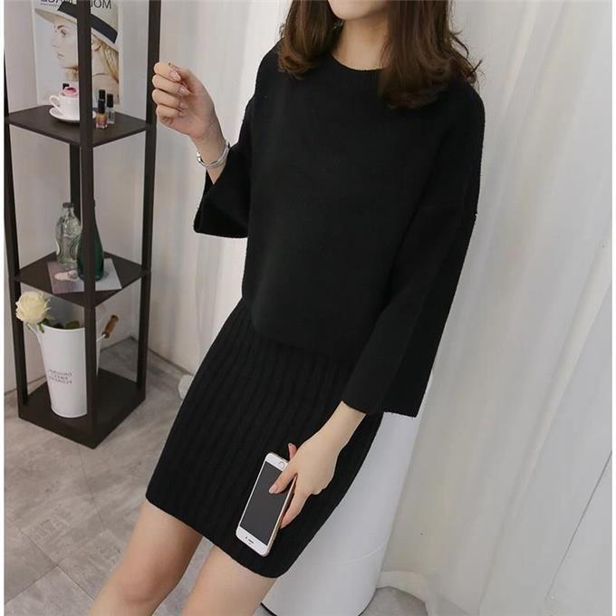 H&F Knitted Sweater Skirt c