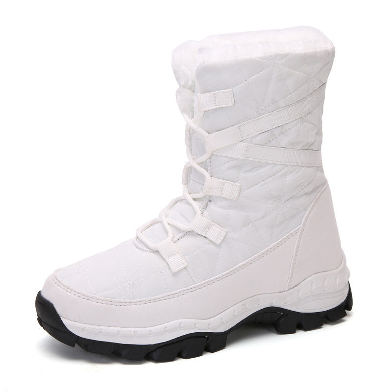 H&F Plush Velvet Snow Boots c