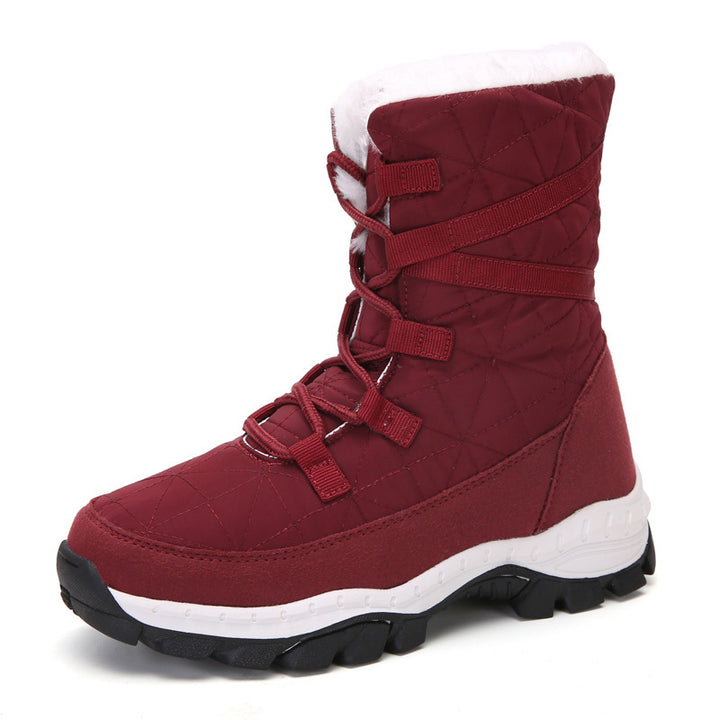 H&F Plush Velvet Snow Boots c