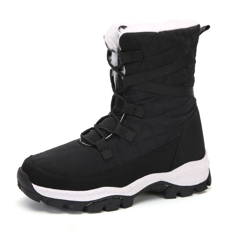 H&F Plush Velvet Snow Boots c