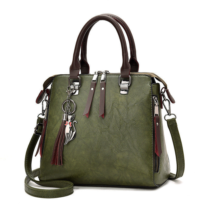 H&F Tassel Leather Tote c