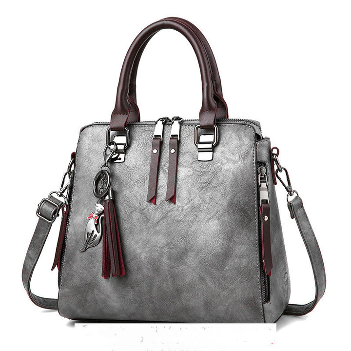 H&F Tassel Leather Tote c